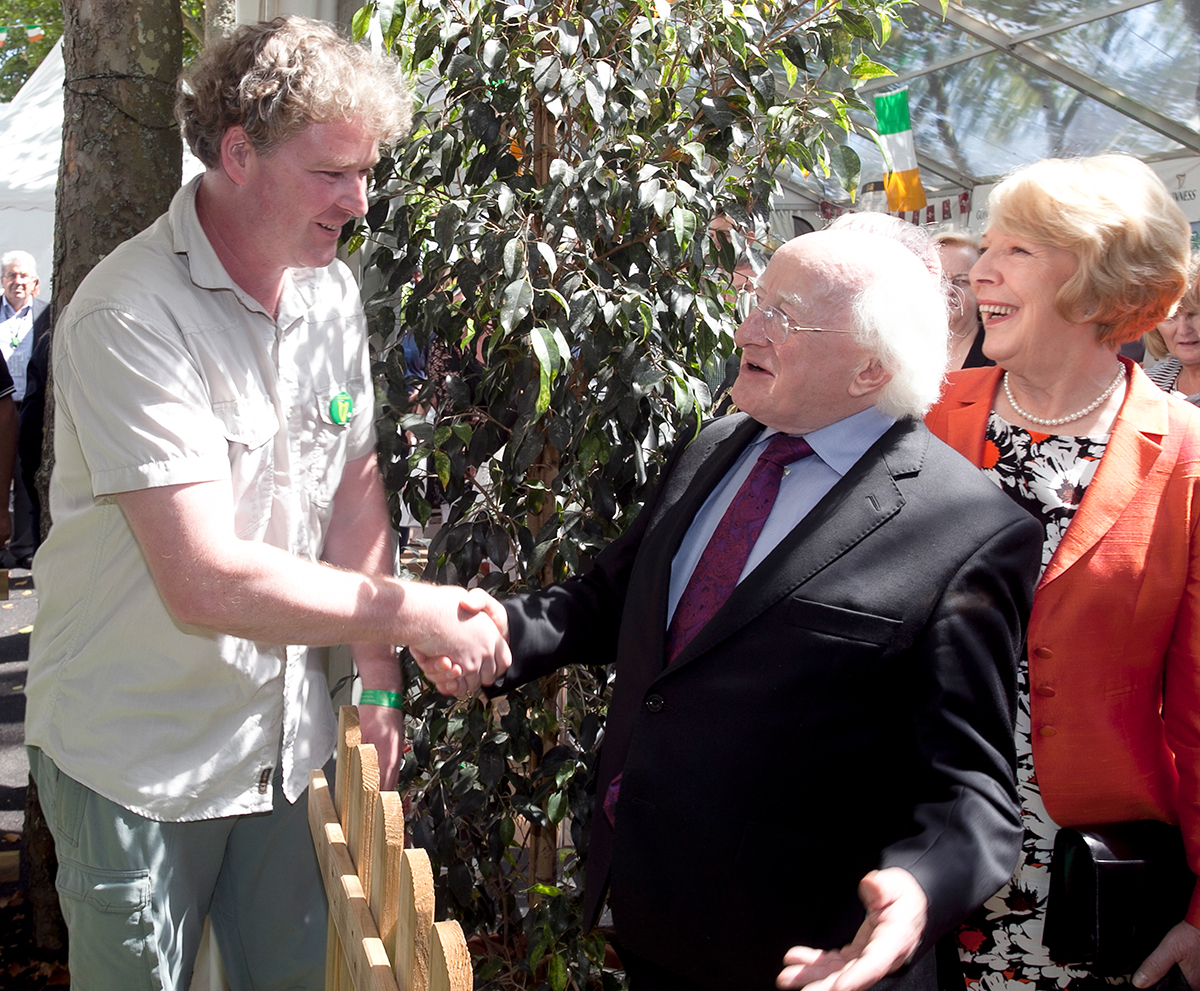 Meeting the Irish President at the Festival Interceltique de Lorient